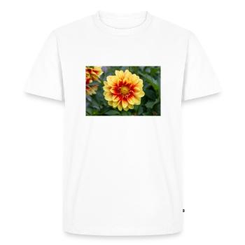 Dahlia (in German Dahlia) Dahlia - Men's Premium Organic T-Shirt - white - Front - Nico (187cm)