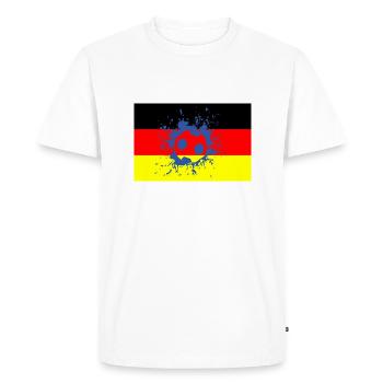 Football Fussball - T-shirt Premium bio Homme - blanc - Devant - Nico (187cm)