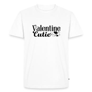Valentine Cutie - T-shirt Premium bio Homme - blanc - Devant - Nico (187cm)