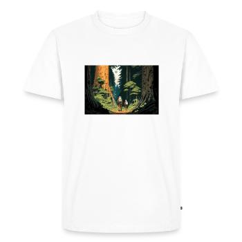 Interstelar dans les bois - T-shirt Premium bio Homme - blanc - Devant - Nico (187cm)