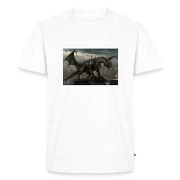 Dragon 3 - T-shirt Premium bio Homme - blanc - Devant - Nico (187cm)