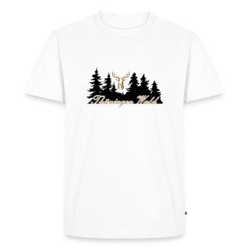 Forêt de Thuringe - T-shirt Premium bio Homme - blanc - Devant - Nico (187cm)