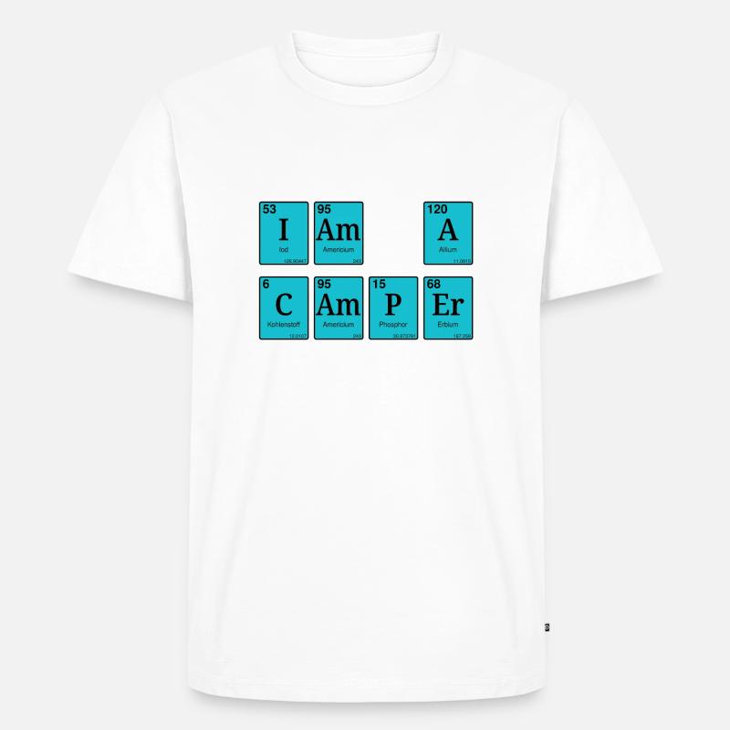 I am a camper - Männer Premium Bio T-Shirt - Weiß