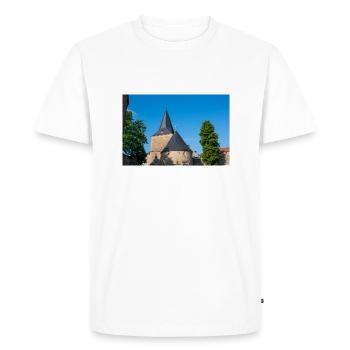 grande porte historique (Breites Tor) Goslar Basse Sax - T-shirt Premium bio Homme - blanc - Devant - Nico (187cm)