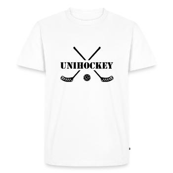 Floorball Floorball Ball Sports - T-shirt Premium bio Homme - blanc - Devant - Nico (187cm)