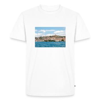 Vue panoramique Primošten Šibenik-Knin Croatie - T-shirt Premium bio Homme - blanc - Devant - Nico (187cm)