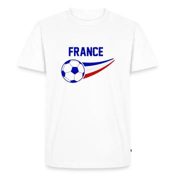 France Football - T-shirt Premium bio Homme - blanc - Devant - Nico (187cm)