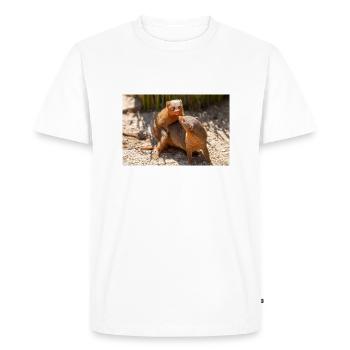 dwarf mongoose (in german Zwergmangusten) Helogale - Men's Premium Organic T-Shirt - white - Front - Nico (187cm)
