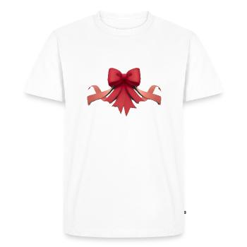Ruban noeud - T-shirt Premium bio Homme - blanc - Devant - Nico (187cm)
