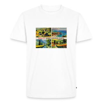 Generic European Country Postcard - Men's Premium Organic T-Shirt - white - Front - Nico (187cm)