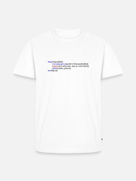 Latex Grafik - Männer Premium Bio T-Shirt - Weiß