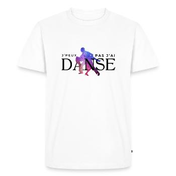 I Can't I Danced - Humor Gift Idea - Men's Premium Organic T-Shirt - white - Front - Nico (187cm)