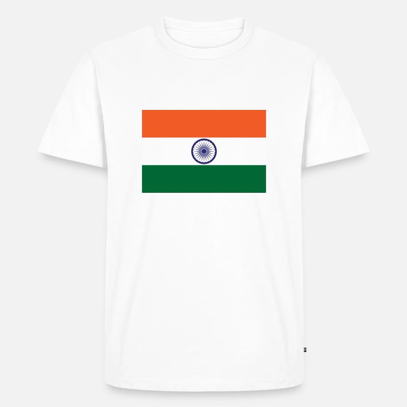 Indien - Männer Premium Bio T-Shirt - Weiß
