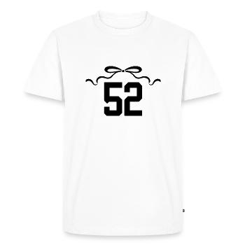 Number 52 Knot - 52nd Anniversary - Men's Premium Organic T-Shirt - white - Front - Nico (187cm)