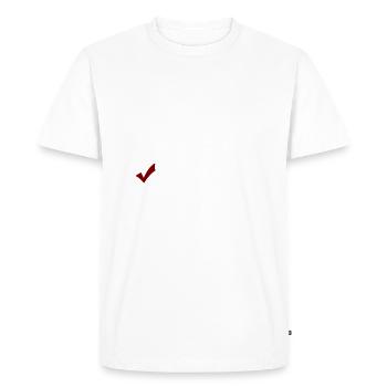 SINGLE BROKEN HEART - T-shirt Premium bio Homme - blanc - Devant - Nico (187cm)