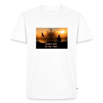 Poster Dreams Spaces Nature - Men's Premium Organic T-Shirt - white - Front - Nico (187cm)