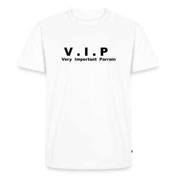Very Important Parrain - VIP - T-shirt Premium bio Homme - blanc - Devant - Nico (187cm)