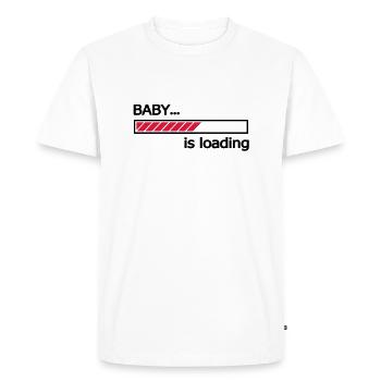 Bébé Chargement en cours barre de progression Bar - T-shirt Premium bio Homme - blanc - Devant - Nico (187cm)