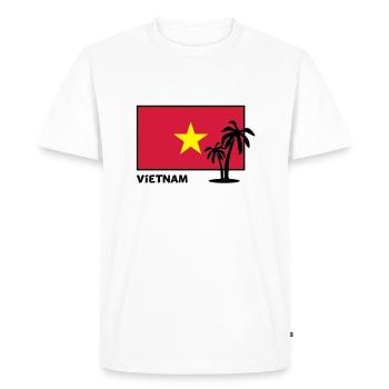 Vietnam - T-shirt Premium bio Homme - blanc - Devant - Nico (187cm)