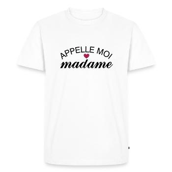 Appelle Moi Madame - T-shirt Premium bio Homme - blanc - Devant - Nico (187cm)
