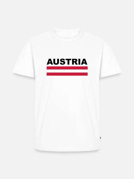 Austria Austria flag gift - Men's Premium Organic T-Shirt - white