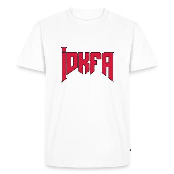 Doom Cheat-Code "idkfa" - Männer Premium Bio T-Shirt - Weiß - Vorne - Nico (187cm)