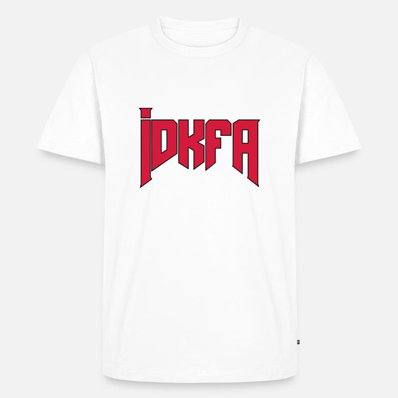 Doom Cheat-Code "idkfa" - Männer Premium Bio T-Shirt - Weiß