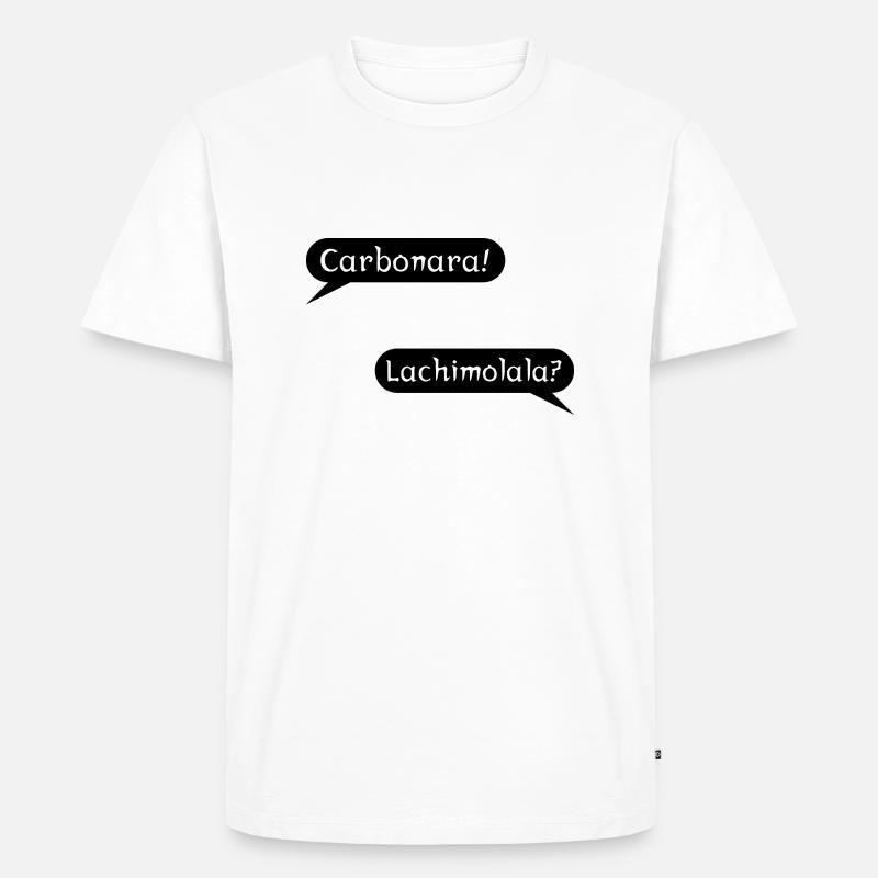 Lachimolala 4 - Männer Premium Bio T-Shirt - Weiß