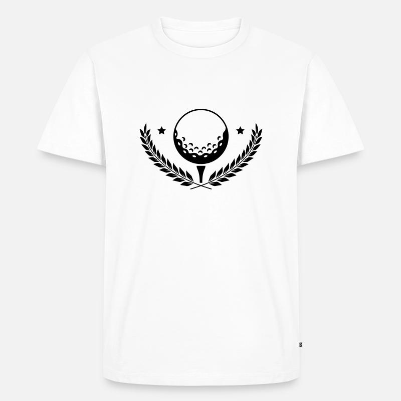golf - Männer Premium Bio T-Shirt - Weiß