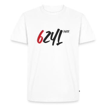 Force 6ZYL - T-shirt Premium bio Homme - blanc - Devant - Nico (187cm)