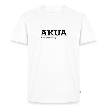 Akua - Männer Premium Bio T-Shirt - Weiß - Vorne - Nico (187cm)