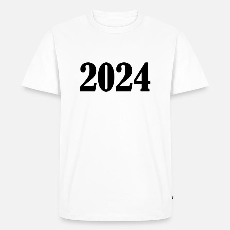 2024 - Männer Premium Bio T-Shirt - Weiß