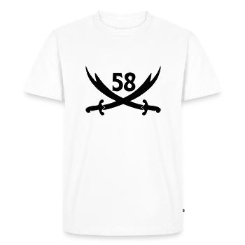 sivas 58 - Men's Premium Organic T-Shirt - white - Front - Nico (187cm)