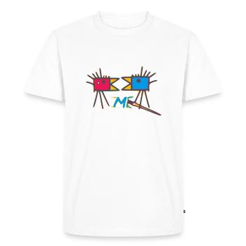 Birds in love - Men's Premium Organic T-Shirt - white - Front - Nico (187cm)