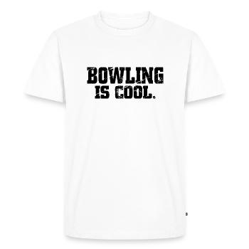 Bowling - T-shirt Premium bio Homme - blanc - Devant - Nico (187cm)