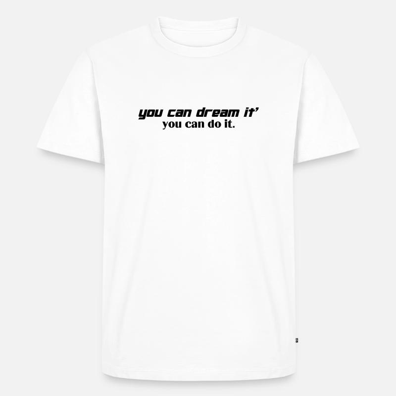 JUST DO IT - Männer Premium Bio T-Shirt - Weiß
