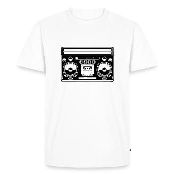 Boîte de flèche - T-shirt Premium bio Homme - blanc - Devant - Nico (187cm)