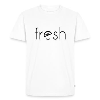 Frais - T-shirt Premium bio Homme - blanc - Devant - Nico (187cm)