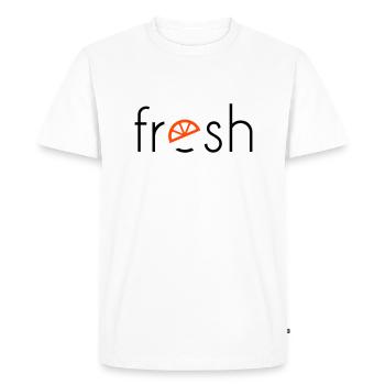frais - 2 couleurs - T-shirt Premium bio Homme - blanc - Devant - Nico (187cm)