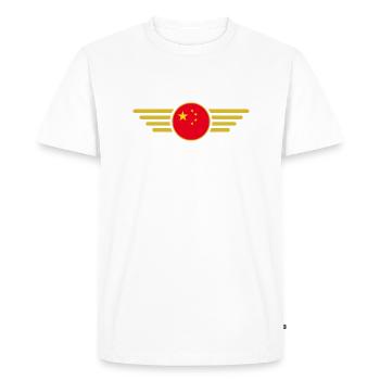 J’aime la Chine, T-shirt design de style élégance - T-shirt Premium bio Homme - blanc - Devant - Nico (187cm)
