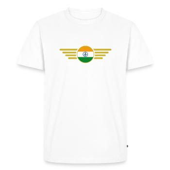 I Love India, Style Design T-Shirt - Men's Premium Organic T-Shirt - white - Front - Nico (187cm)