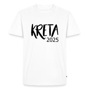 Crète 2025 - T-shirt Premium bio Homme - blanc - Devant - Nico (187cm)