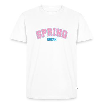 Spring Break T-shirt Fun - Men's Premium Organic T-Shirt - white - Front - Nico (187cm)