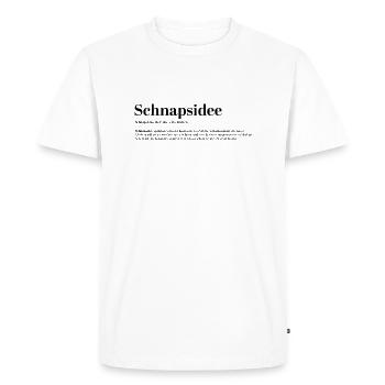Idée folle définition amusant amusant drôle - T-shirt Premium bio Homme - blanc - Devant - Nico (187cm)