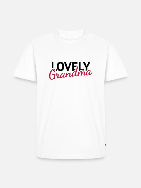 Lovely Grandma - Men's Premium Organic T-Shirt - white