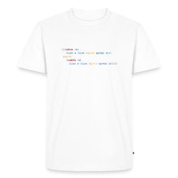 Computer Scientist Programming Gift Nerd Admin - Men's Premium Organic T-Shirt - white - Front - Nico (187cm)