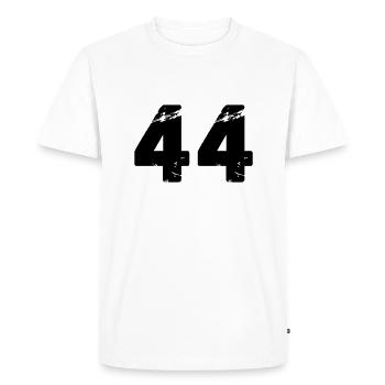 44 - Men's Premium Organic T-Shirt - white - Front - Nico (187cm)