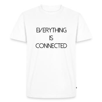 everything is connected love connection relationship - Men's Premium Organic T-Shirt - white - Front - Nico (187cm)