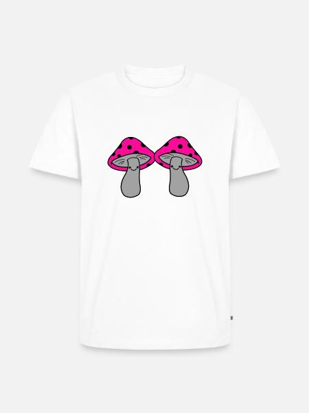 Fungi - Men's Premium Organic T-Shirt - white