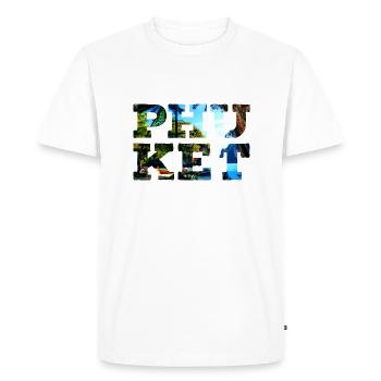 Phuket - T-shirt Premium bio Homme - blanc - Devant - Nico (187cm)